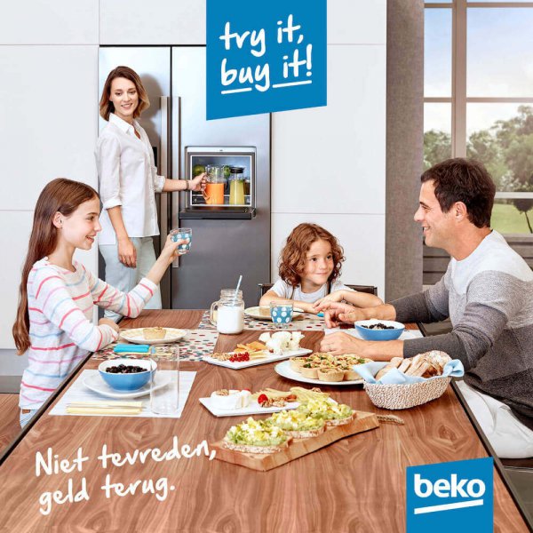 Beko: Try it, Buy it - Niet tevreden, geld terug!